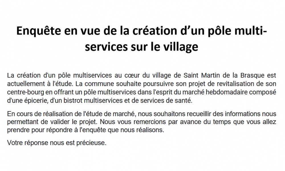 Création d'un pôle multi-services à Saint-Martin-de-la-Brasque